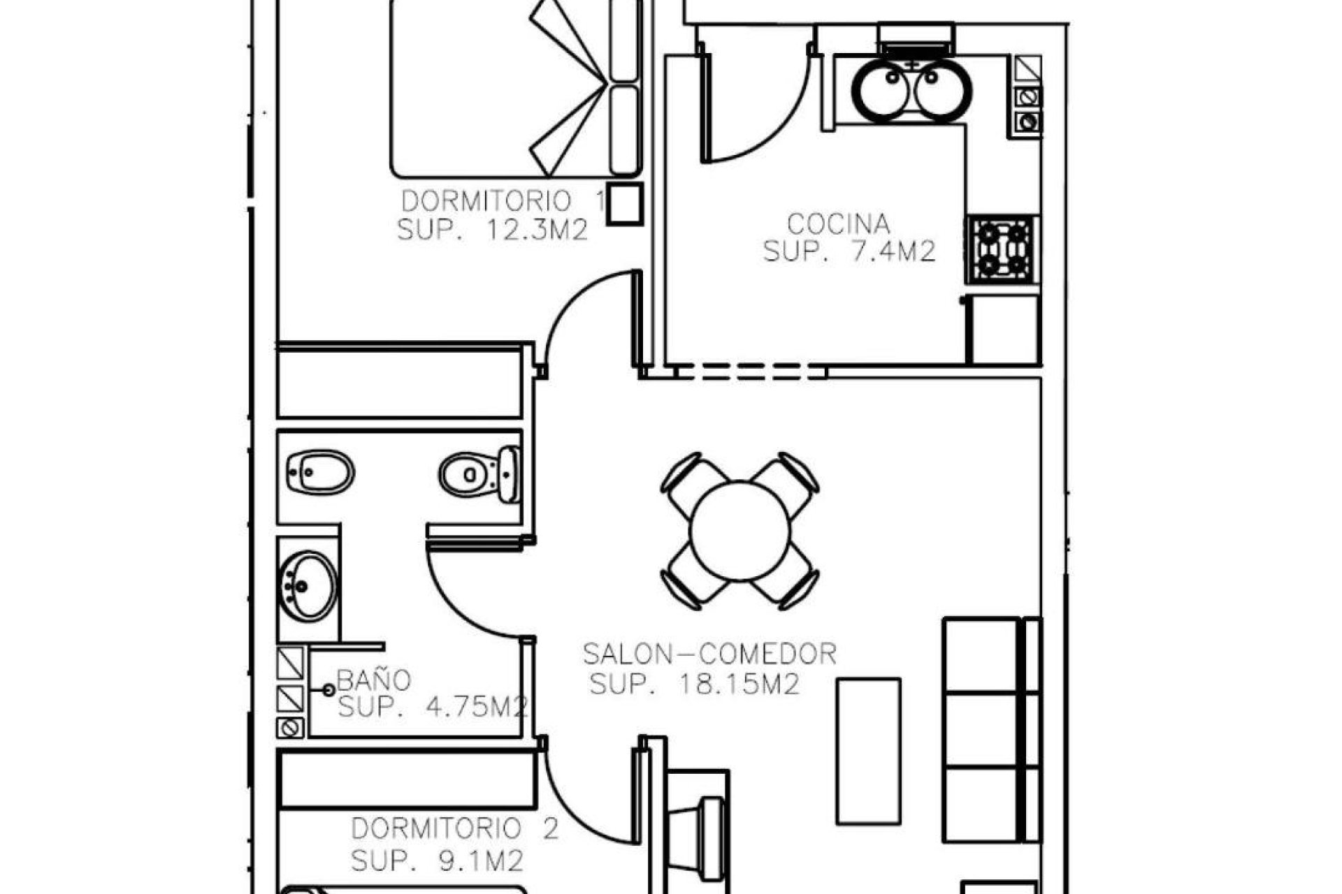 New Build - Apartament / Duplex - Aguilas