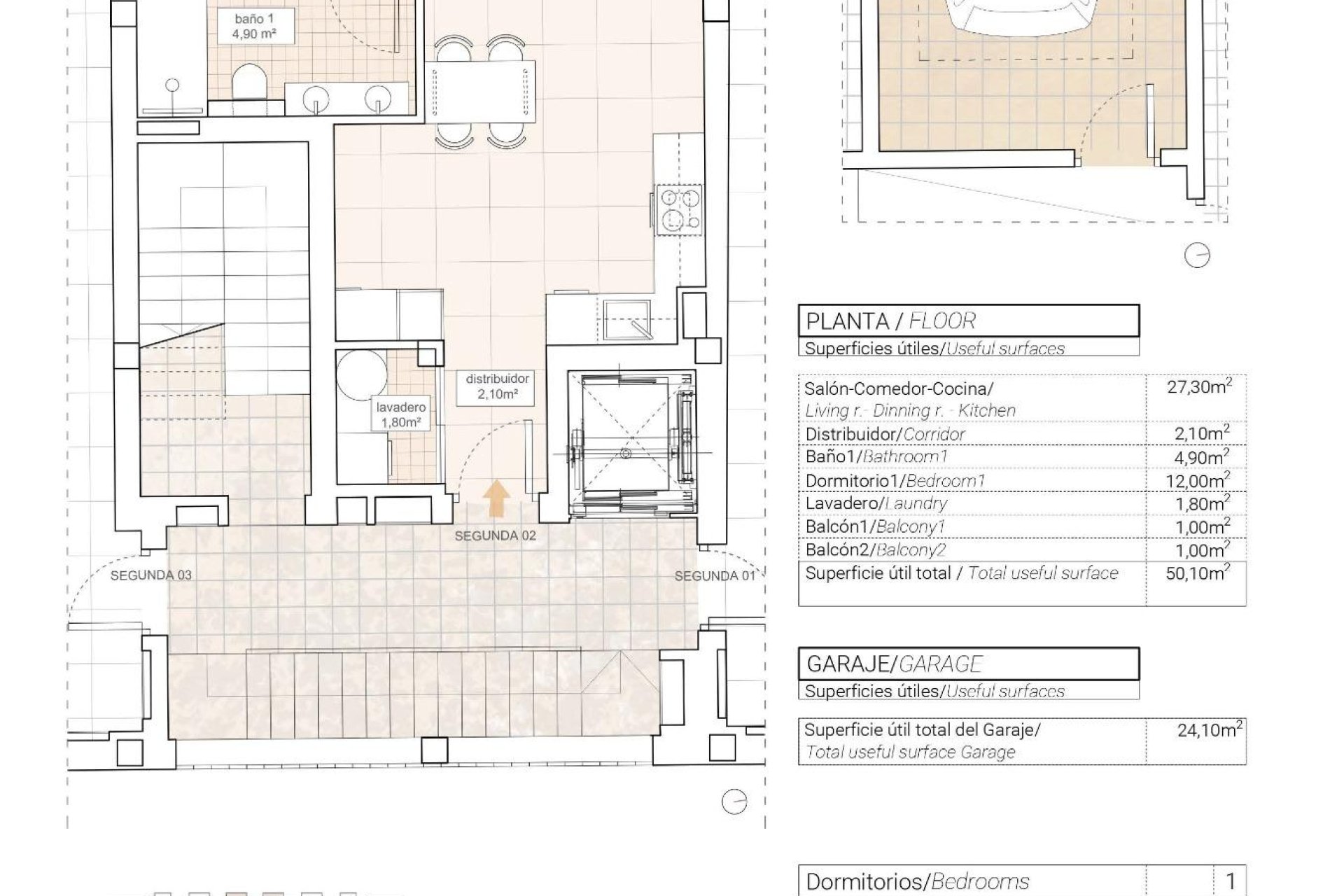 New Build - Apartament / Duplex - Hondón de las Nieves