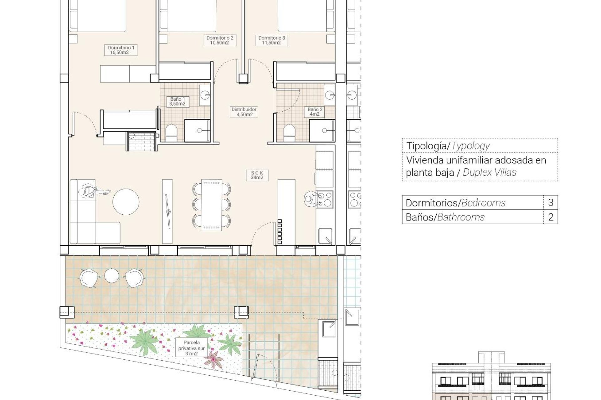 New Build - Apartament / Duplex - Hondón de las Nieves