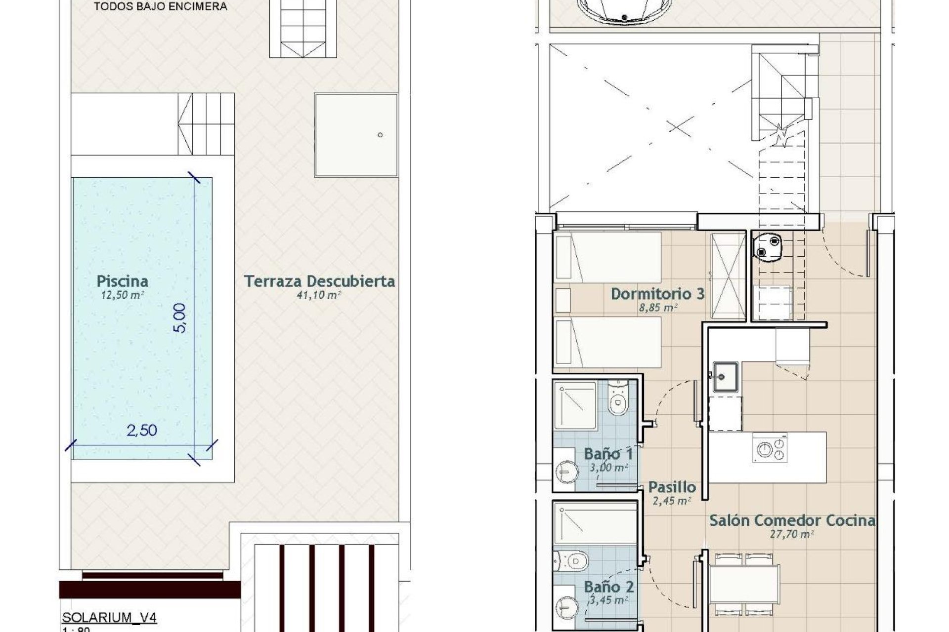 New Build - Apartament / Duplex - San Miguel de Salinas