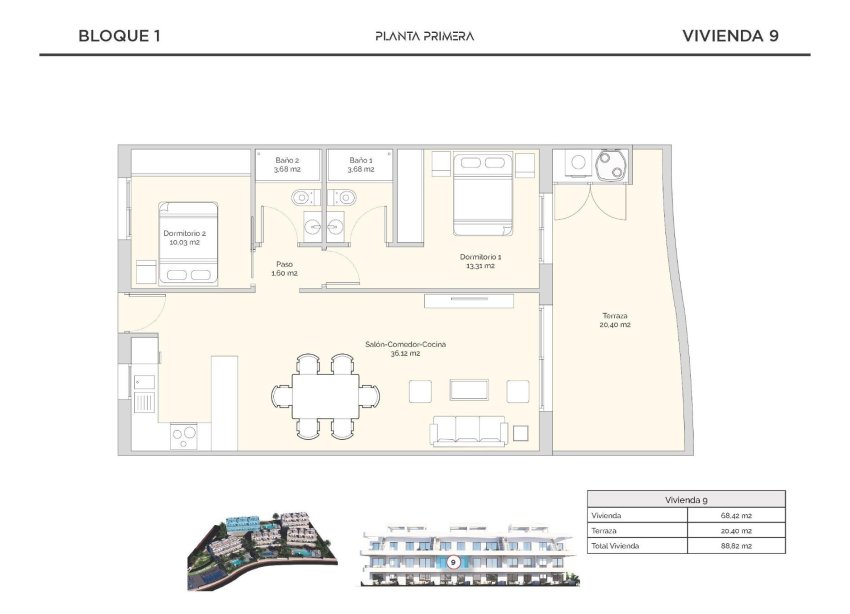 New Build - Apartment - Finestrat - Puig Campana Golf