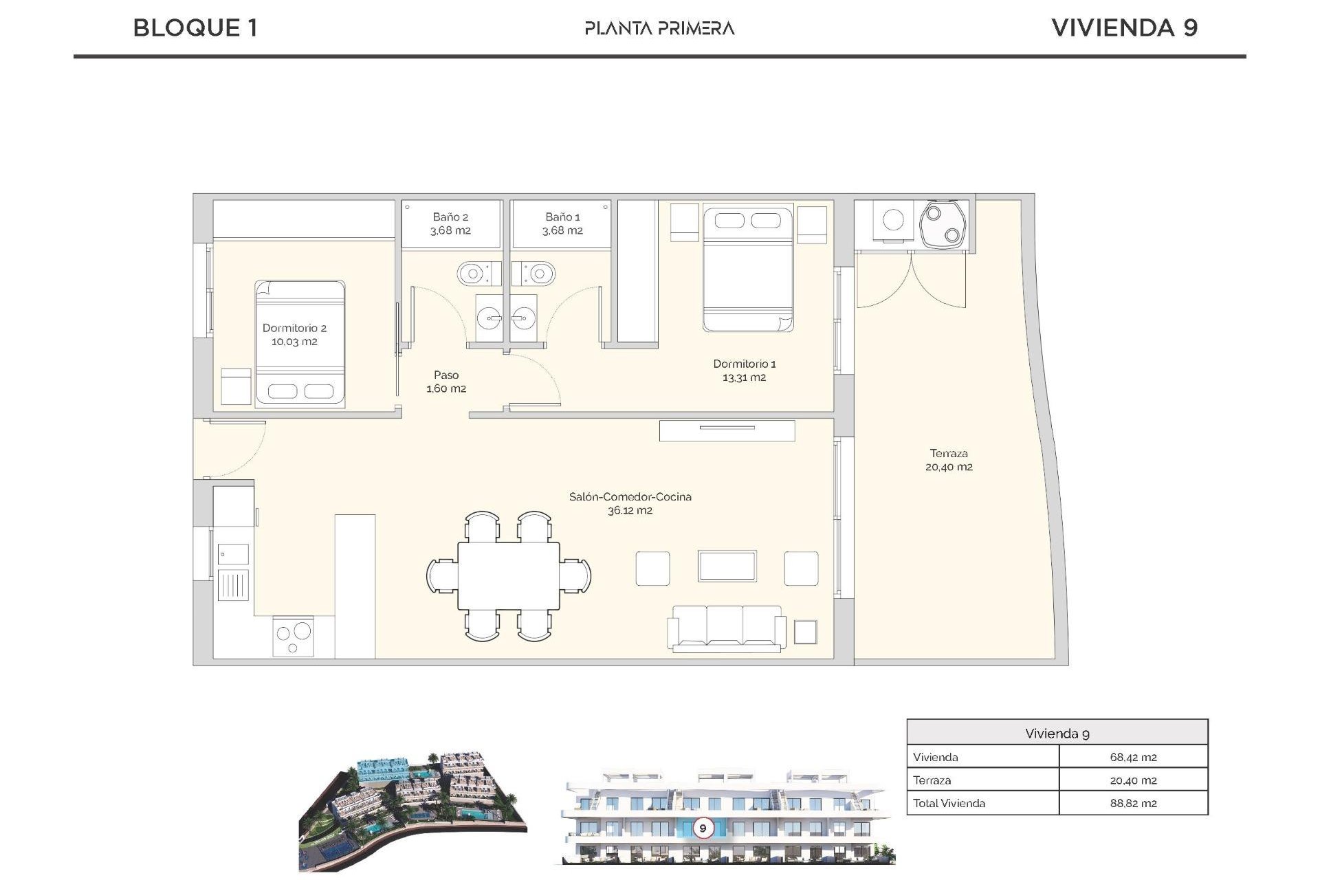 New Build - Apartment - Finestrat - Puig Campana Golf