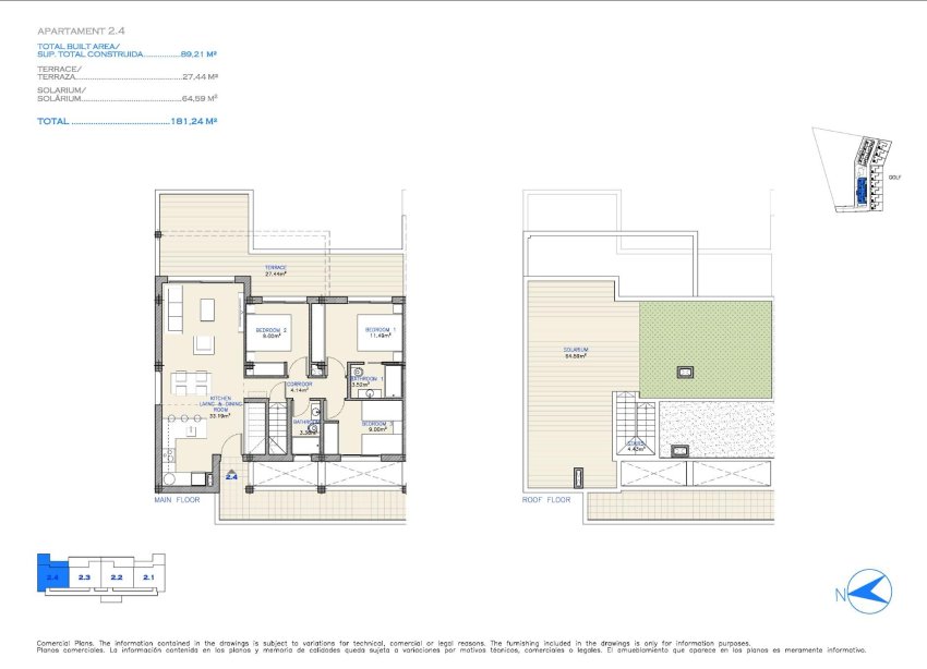 New Build - Apartment - Los Alcazares - Serena Golf