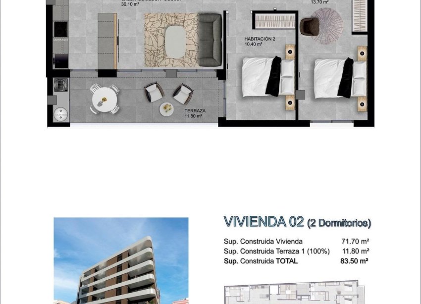 New Build - Apartment - Santa Pola - pueblo