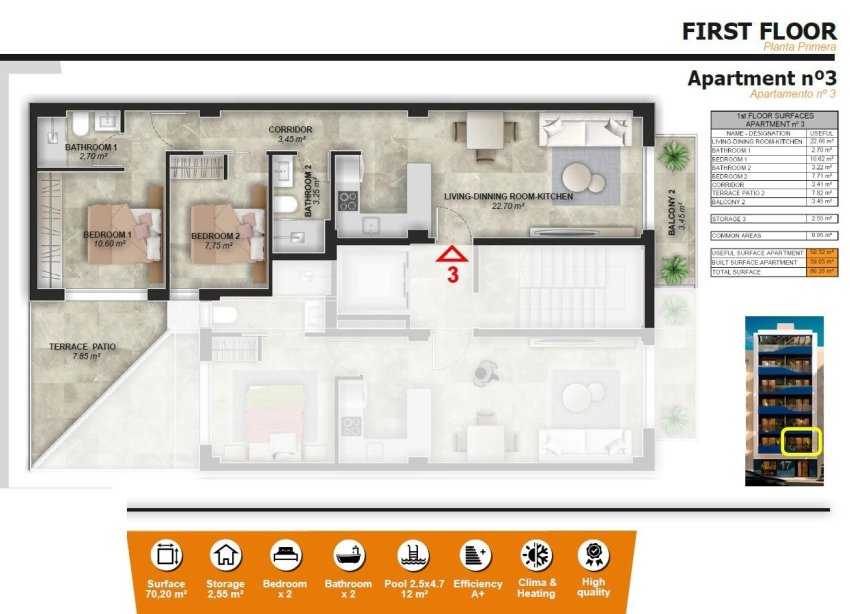 New Build - Apartment - Torrevieja - Playa del Acequión