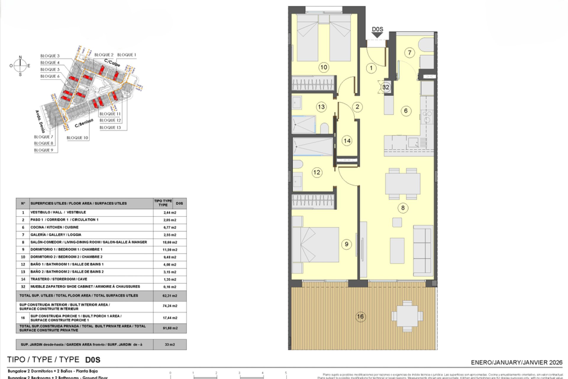 New Build - Bungalow - Los Balcones, Torrevieja - Los Balcones