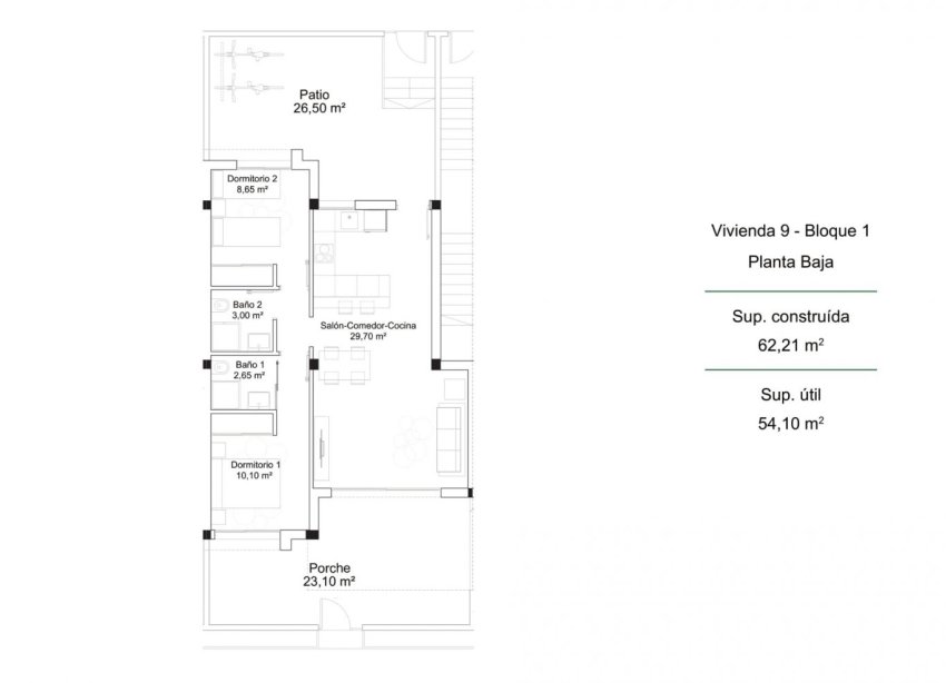 New Build - Bungalow - Orihuela Costa - Pau 26