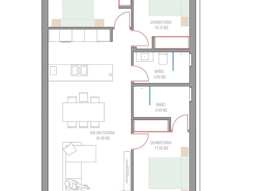 New Build - Bungalow - Pilar de la Horadada - Parque del Mediterraneo