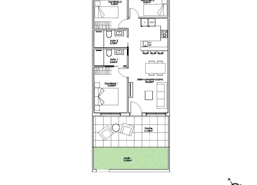 New Build - Bungalow - Pilar de la Horadada - Parque Ramon eugenio Escudero