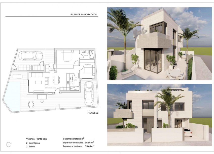 New Build - Bungalow - Pilar de la Horadada - pueblo