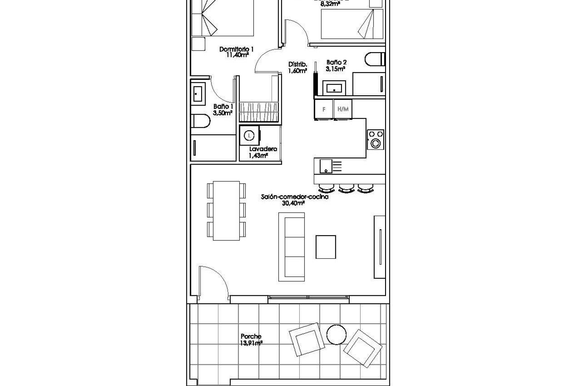 New Build - Bungalow - Pilar de la Horadada