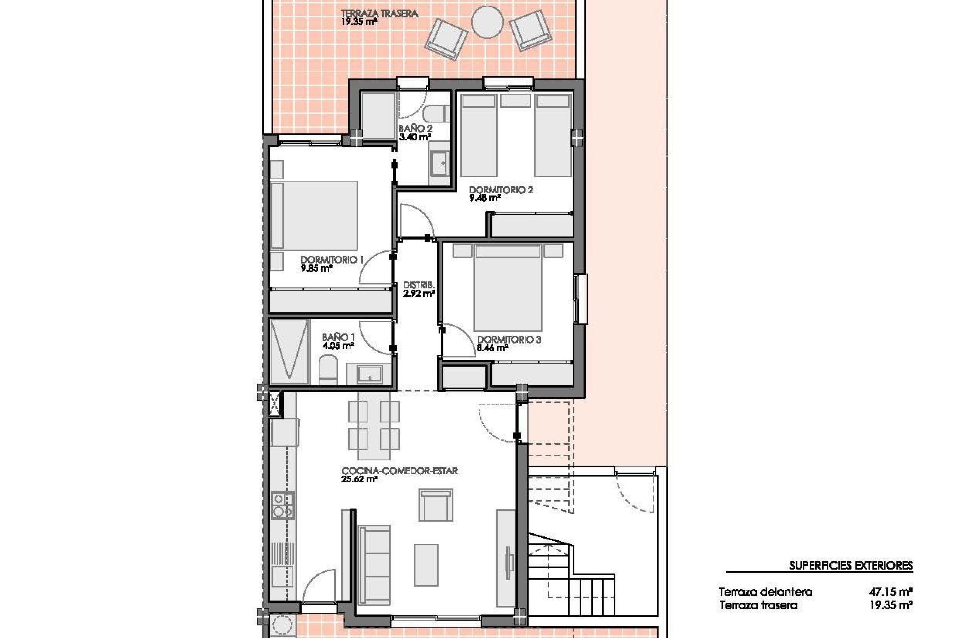 New Build - Bungalow - Pilar de la Horadada