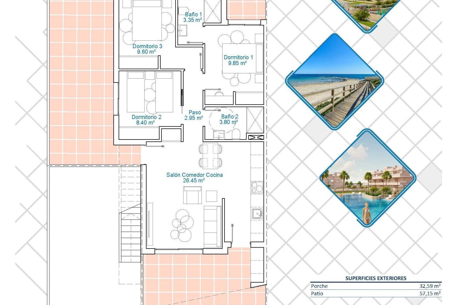 New Build - Bungalow - Pilar de la Horadada