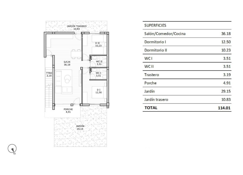 New Build - Bungalow - San Miguel de Salinas - Pueblo