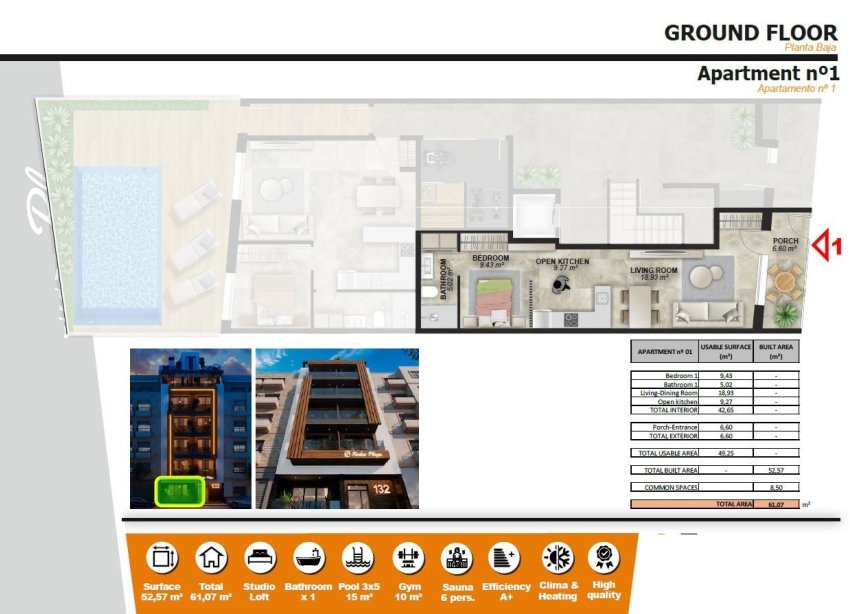New Build - Bungalow - Torrevieja - Playa de El Cura