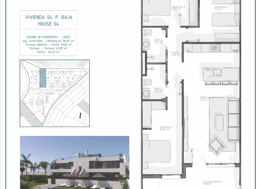 New Build - Bungalow - Vera - Pueblo Salinas