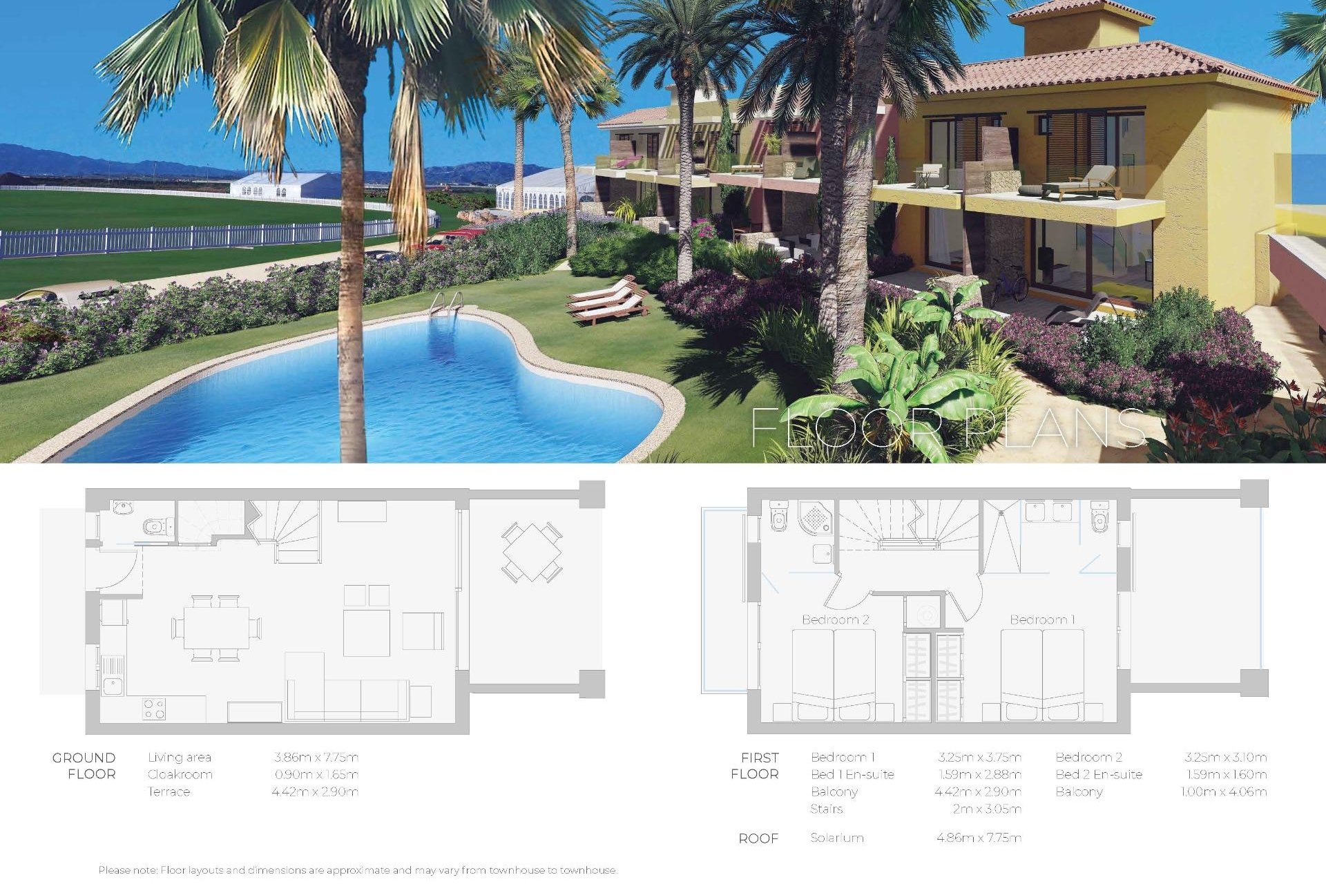 New Build - Terraced house / Townhouse - Cuevas del Almanzora - Desert Springs Golf Club