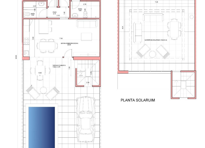New Build - Terraced house / Townhouse - Fuente Álamo - La Pinilla