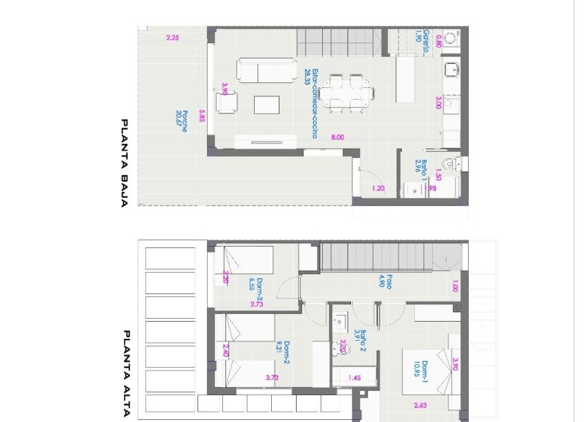 New Build - Terraced house / Townhouse - Orihuela Costa - Entre golf