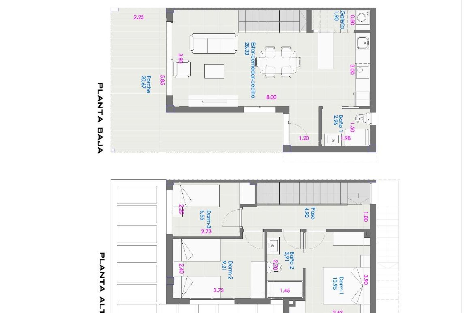 New Build - Terraced house / Townhouse - Orihuela Costa - Entre golf