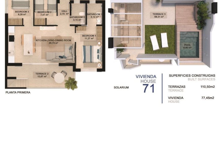 New Build - Terraced house / Townhouse - Pilar de la Horadada - La Torre De La Horadada