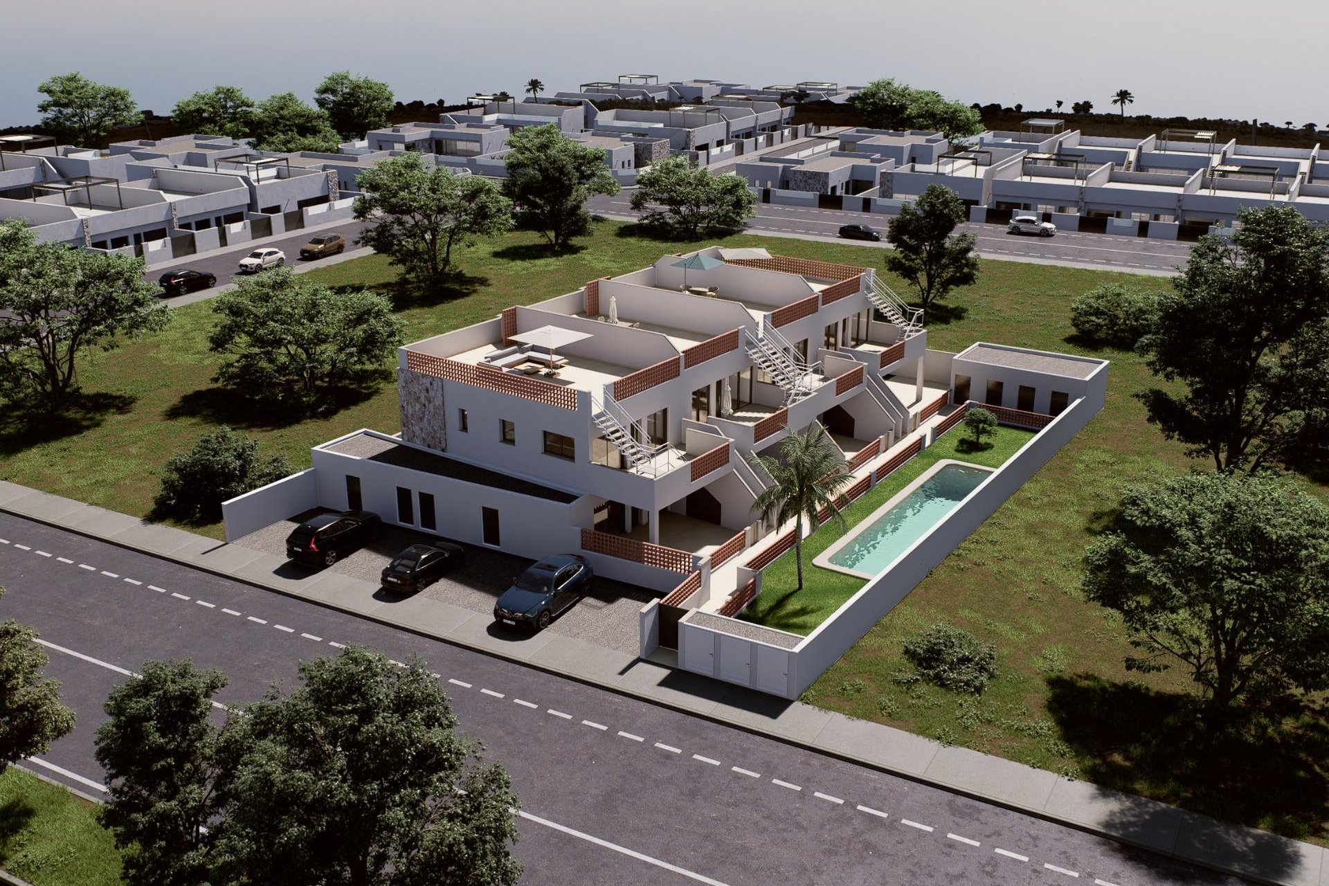 New Build - Terraced house / Townhouse - Pilar de la Horadada - Parque del Mediterraneo