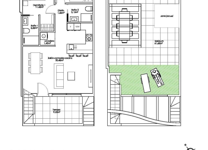 New Build - Terraced house / Townhouse - Pilar de la Horadada - Parque Ramon eugenio Escudero
