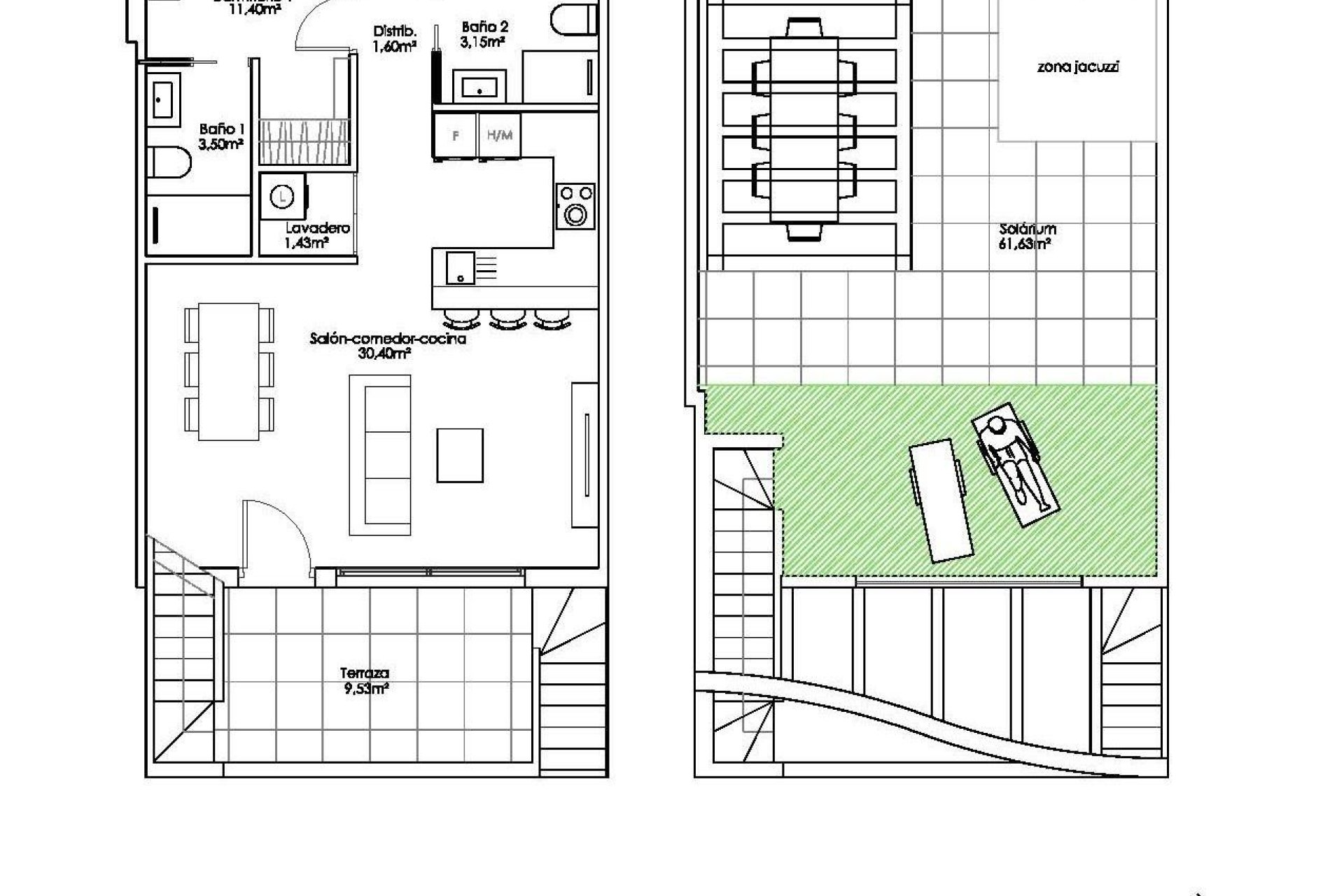 New Build - Terraced house / Townhouse - Pilar de la Horadada - Parque Ramon eugenio Escudero
