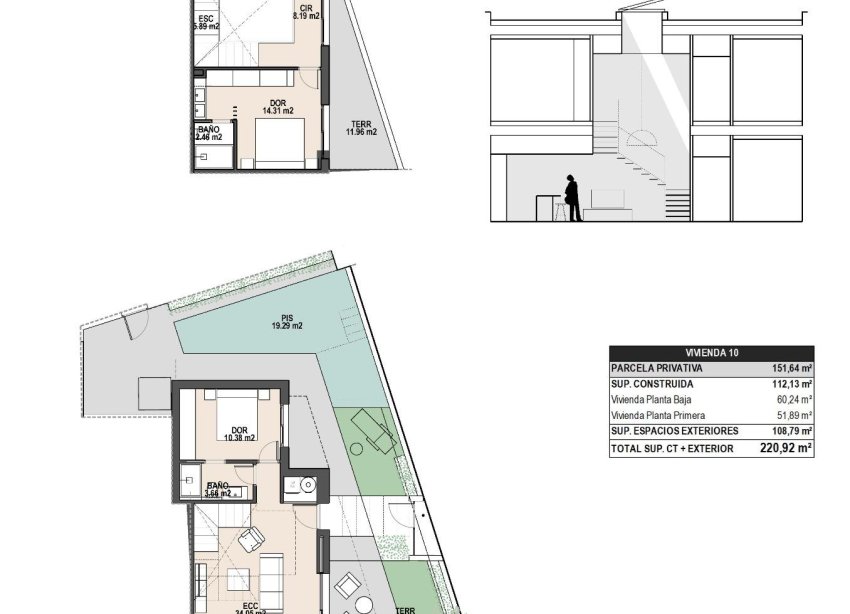 New Build - Terraced house / Townhouse - Pilar de la Horadada - parques de Andromeda