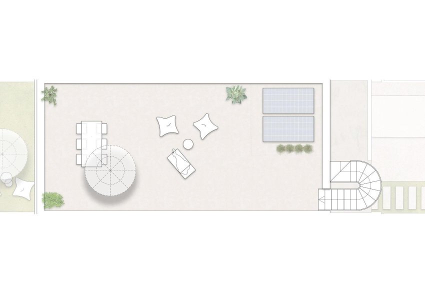 New Build - Terraced house / Townhouse - Pilar de la Horadada - pueblo