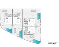 New Build - Terraced house / Townhouse - Pilar de la Horadada - pueblo