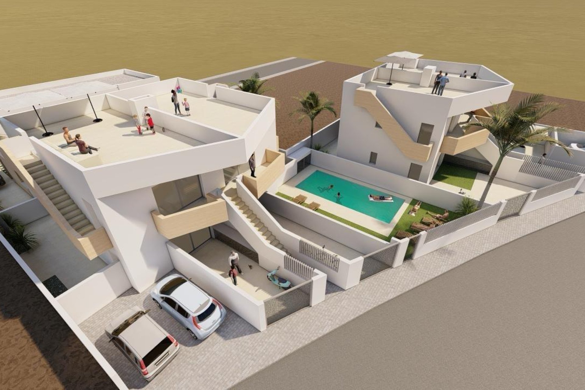 New Build - Terraced house / Townhouse - Puerto de Mazarron - Mar De Plata