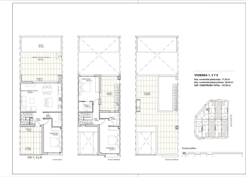 New Build - Terraced house / Townhouse - San Javier - pueblo