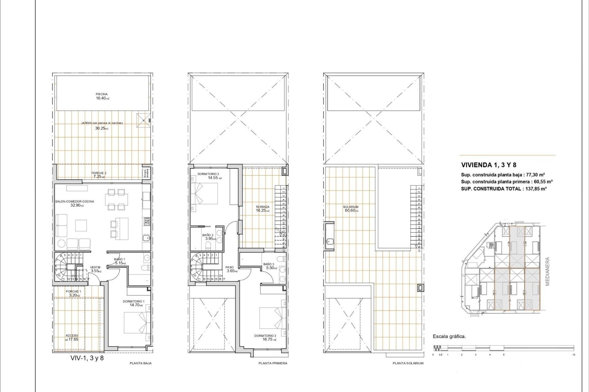 New Build - Terraced house / Townhouse - San Javier - pueblo