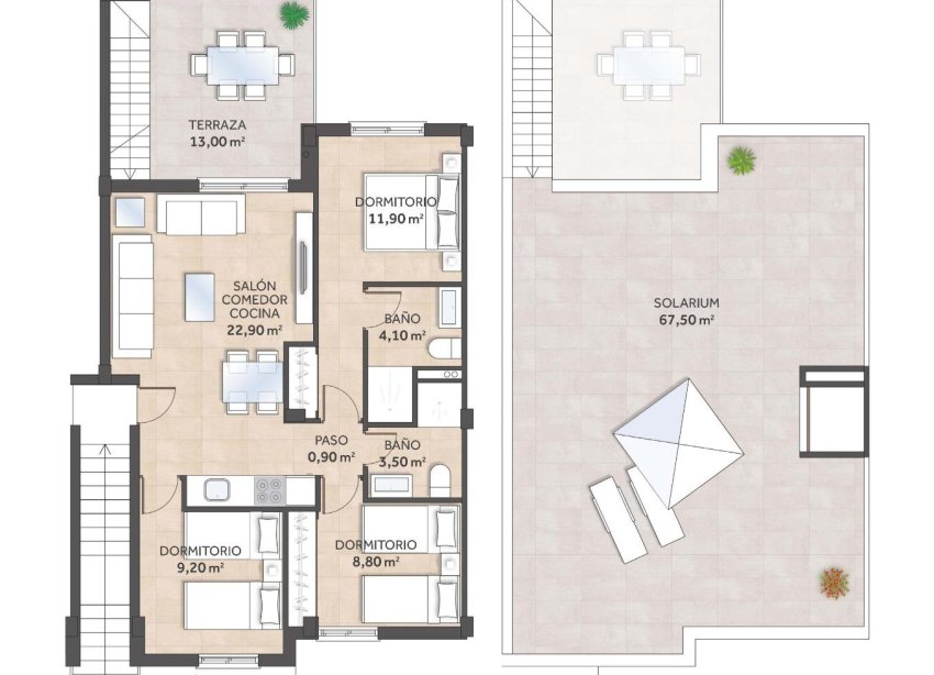 New Build - Terraced house / Townhouse - San Miguel de Salinas - La Cañada