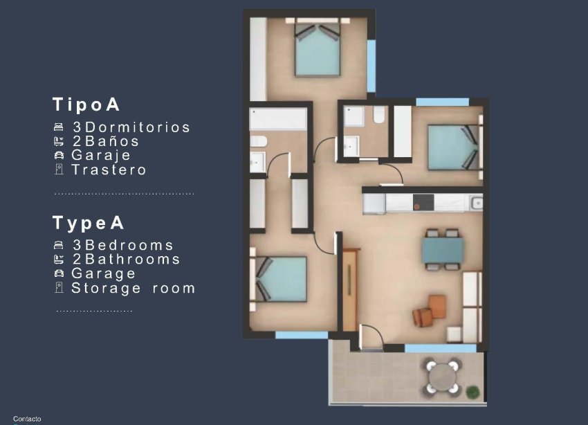 New Build - Terraced house / Townhouse - San Pedro del Pinatar - Los Pinos