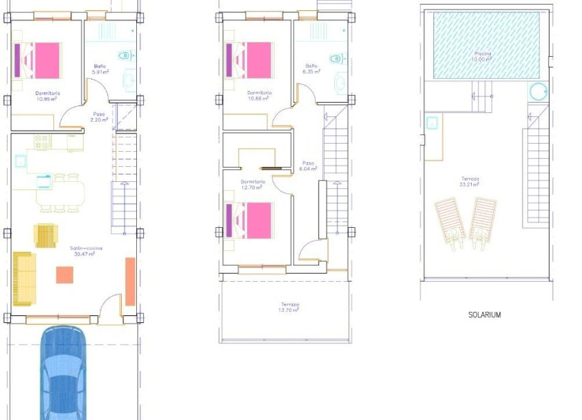 New Build - Terraced house / Townhouse - San Pedro del Pinatar - San Pedro De Pinatar