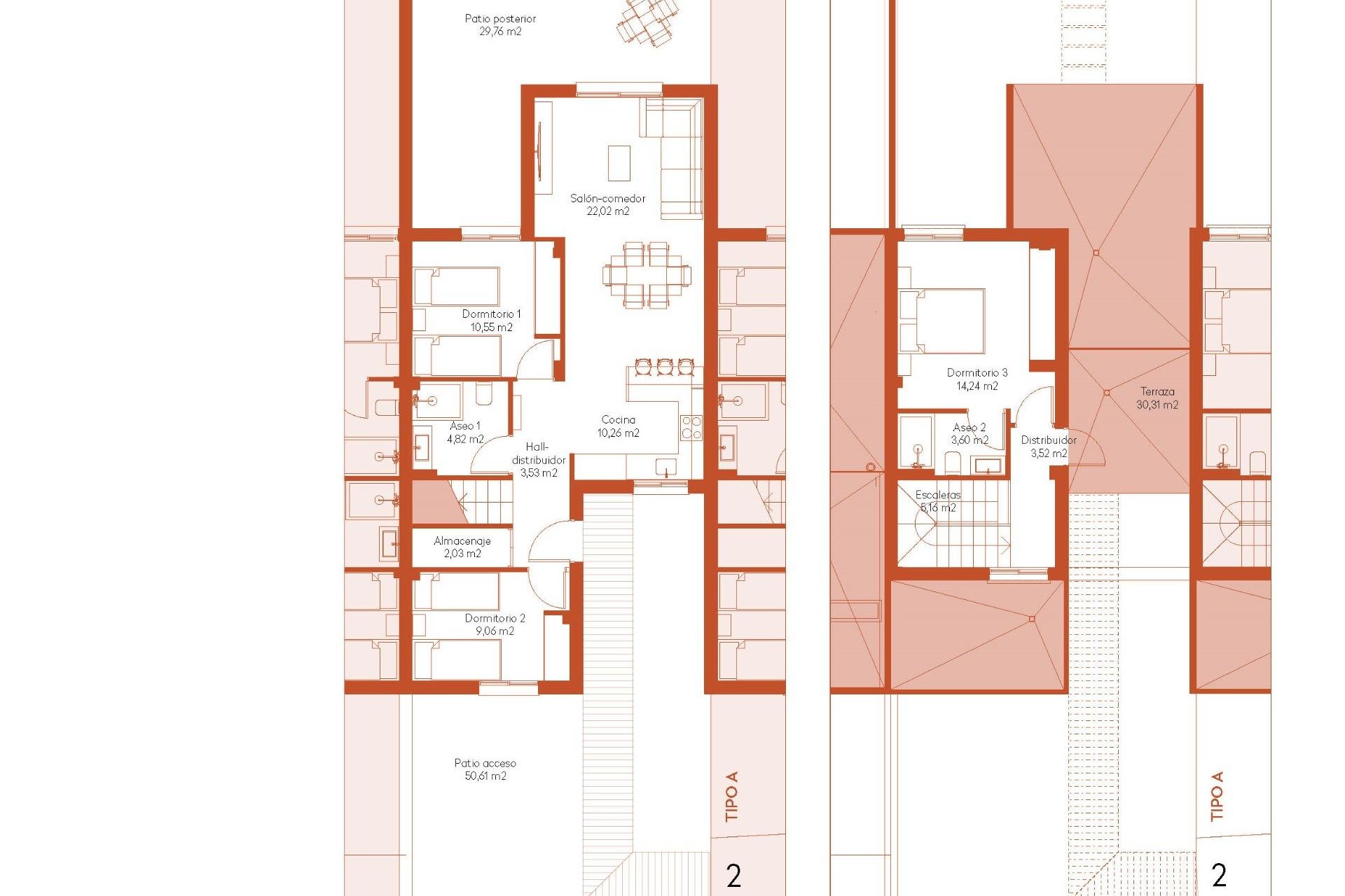 New Build - Townhouse - Baños y Mendigo - Altaona Golf And Country Village