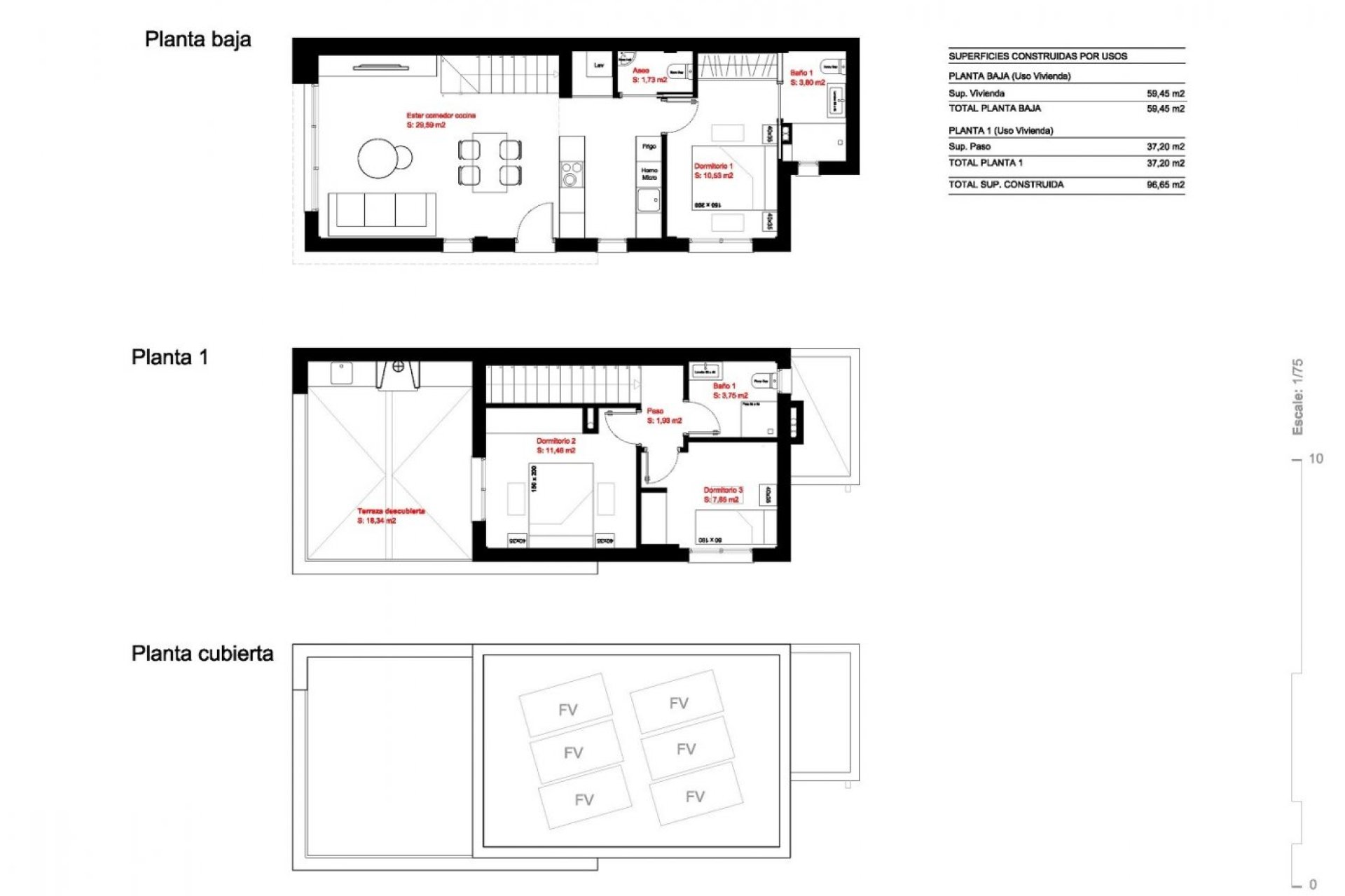 New Build - Townhouse / Terraced House - Daya Nueva
