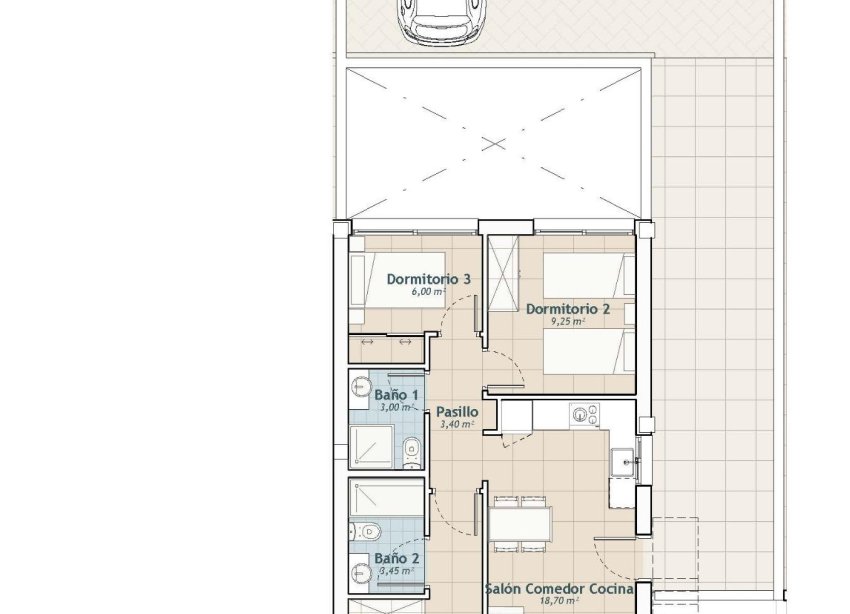 New Build - Townhouse / Terraced House - San Miguel de Salinas