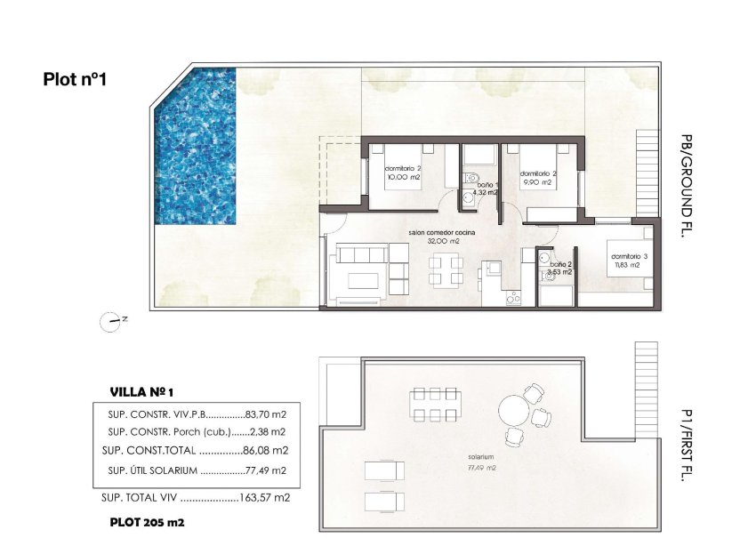 Obra nueva - Adosado - Pilar de la Horadada