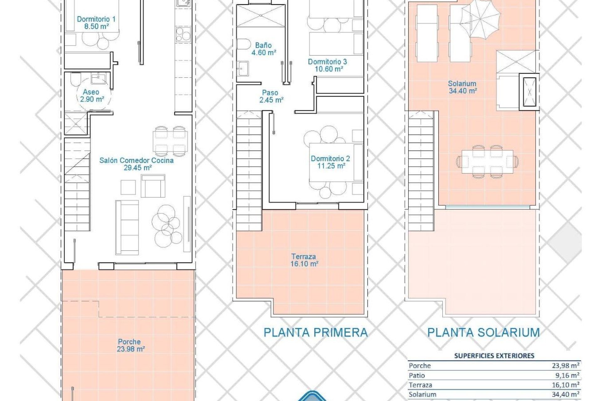 Obra nueva - Adosado - Pilar de la Horadada
