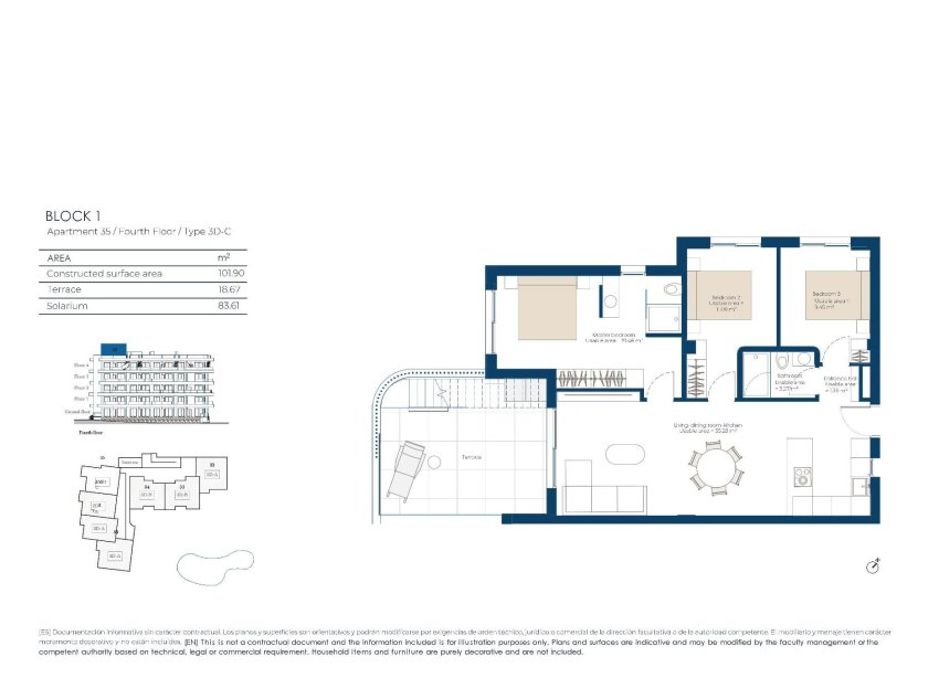 Obra nueva - Apartamento - Baños y Mendigo
