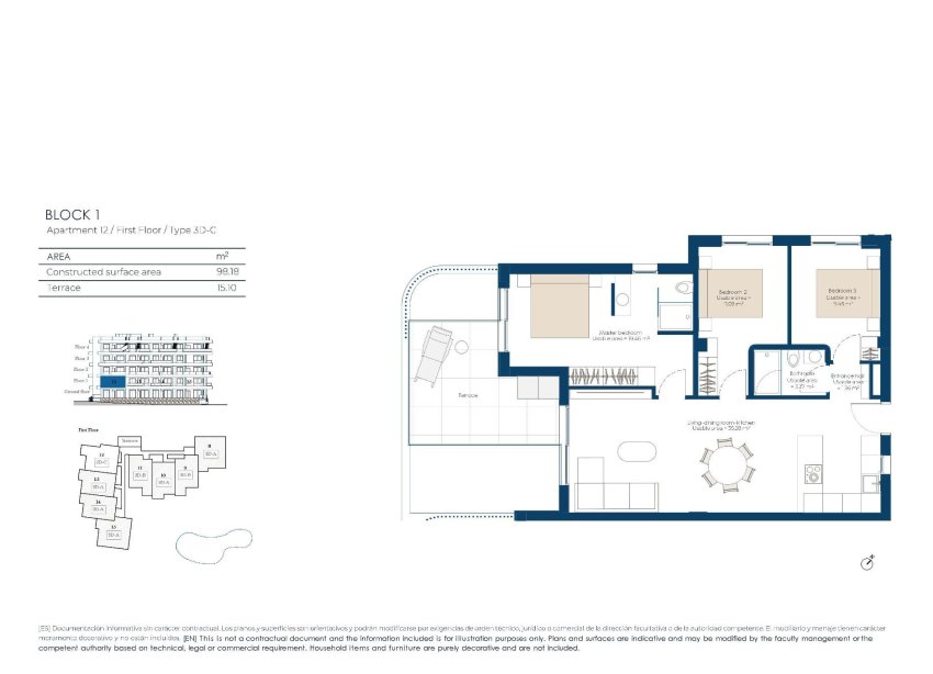 Obra nueva - Apartamento / Dúplex - Baños y Mendigo