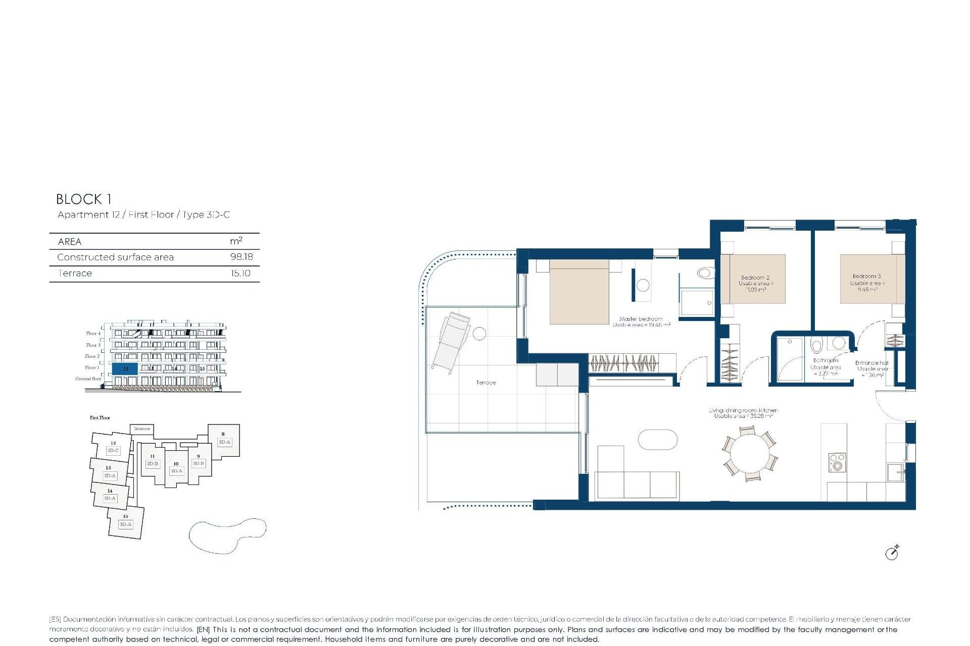Obra nueva - Apartamento / Dúplex - Baños y Mendigo