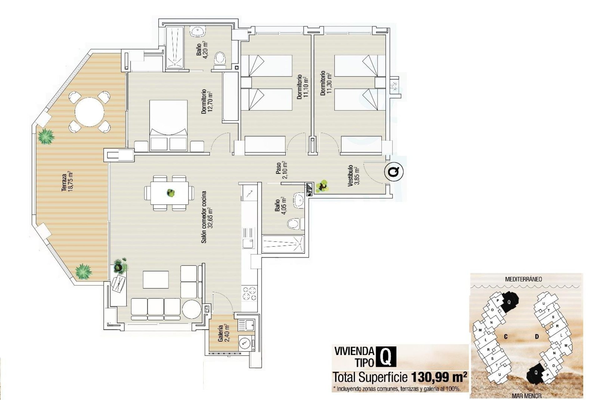 Obra nueva - Apartamento / Dúplex - La Manga del Mar Menor