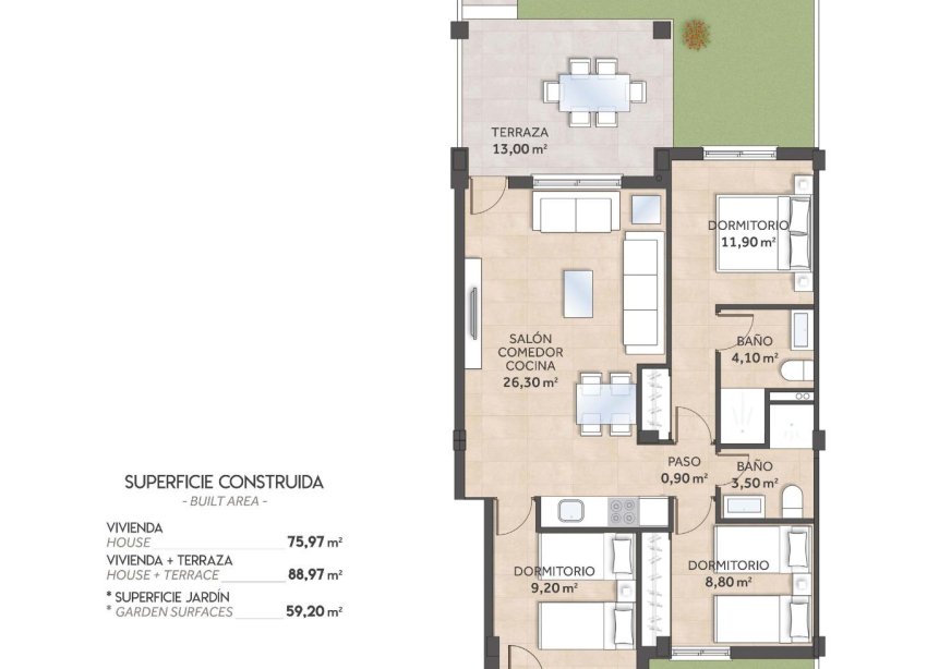 Obra nueva - Apartamento / Dúplex - San Miguel de Salinas