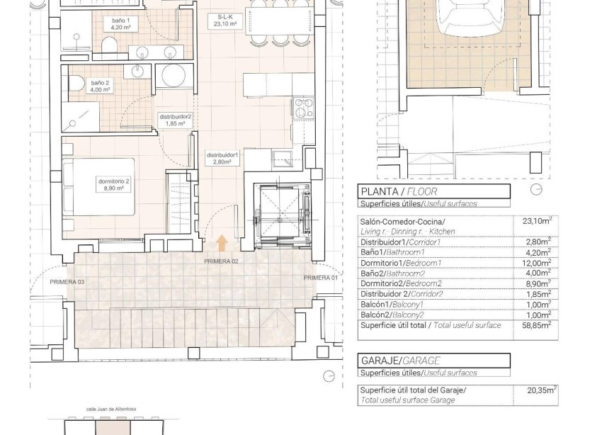 Obra nueva - Apartamento - Hondón de las Nieves - Pueblo