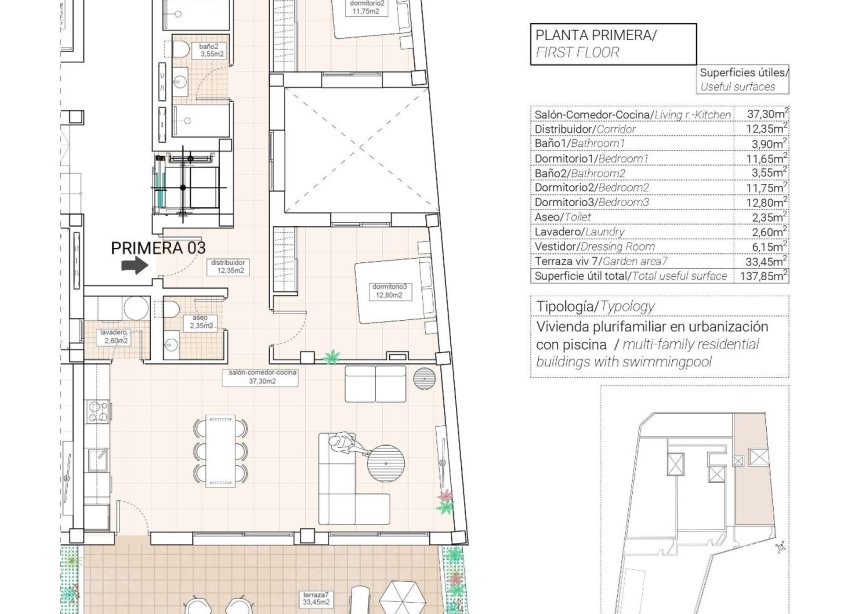 Obra nueva - Apartamento - Hondón de las Nieves