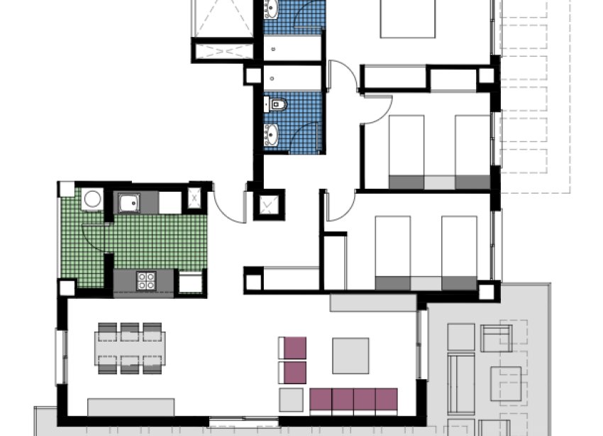 Obra nueva - Apartamento - Orihuela Costa - Mil Palmeras